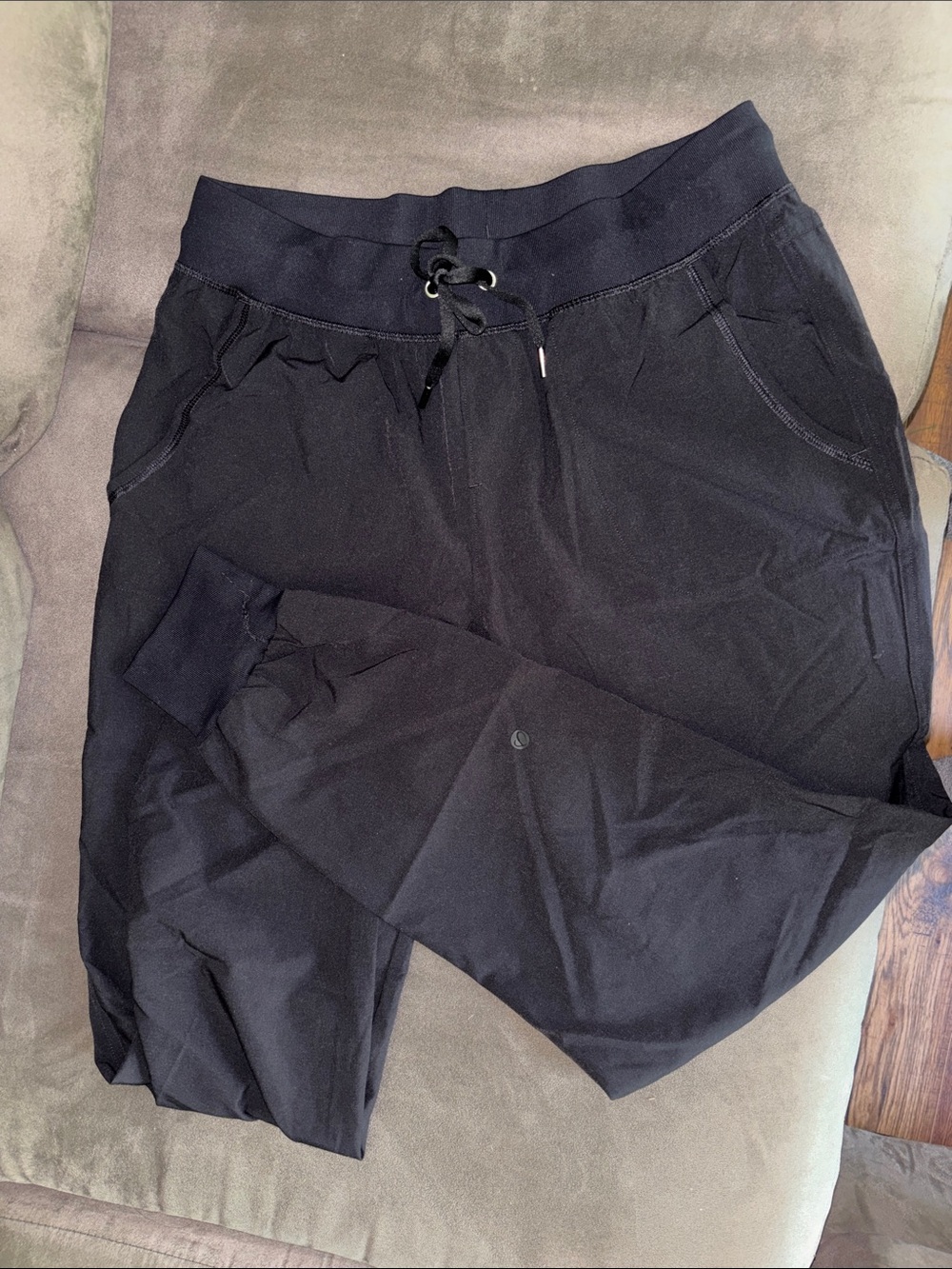 Black Drawstring Joggers- Thin Material